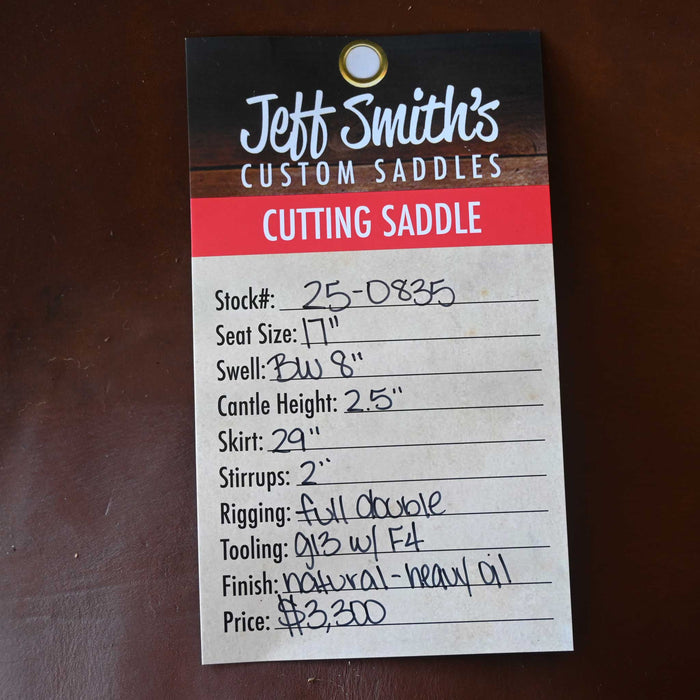 17" JEFF SMITH BUSTER WELCH CUTTING SADDLE Saddles - New Jeff Smith