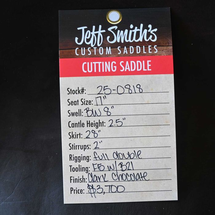 17" JEFF SMITH BUSTER WELCH CUTTING SADDLE Saddles - New Jeff Smith