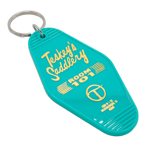 Teskey's Gold Foil Stamped Keychain - Turquoise TESKEY'S GEAR - Small Accessories Teskey's
