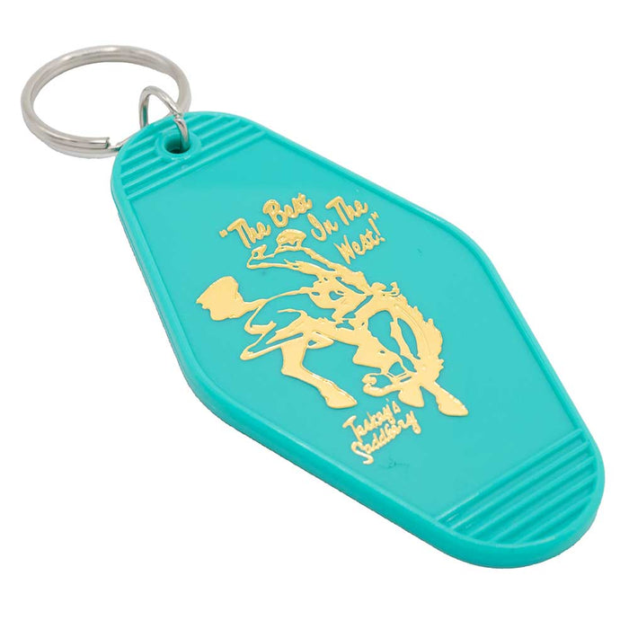 Teskey's Gold Foil Stamped Keychain - Turquoise TESKEY'S GEAR - Small Accessories Teskey's