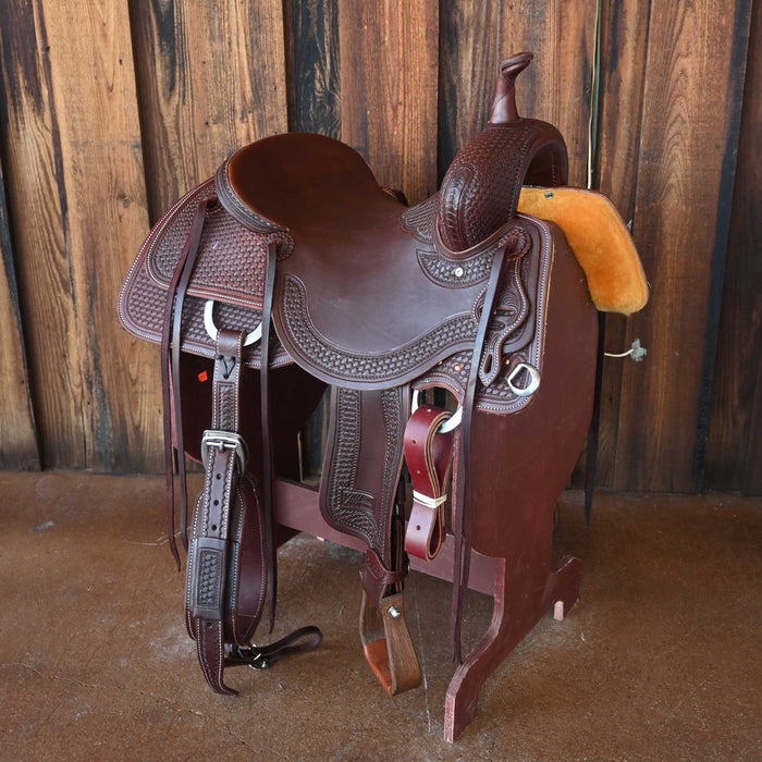 16.5" JEFF SMITH BUSTER WELCH CUTTING SADDLE Saddles - New Jeff Smith