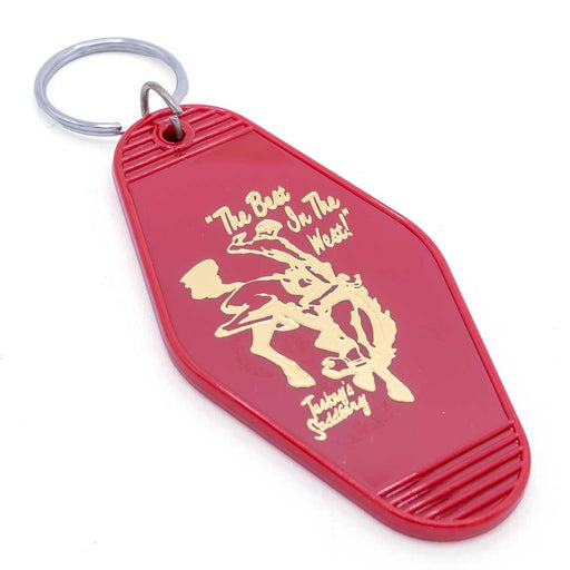 Teskey's Gold Foil Stamped Keychain - Cranberry TESKEY'S GEAR - Small Accessories Teskey's