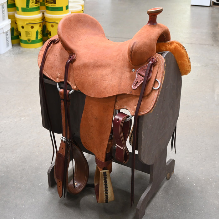 15.5" TESKEY'S STRIP DOWN RANCH SADDLE Saddles - New Teskey's Saddlery