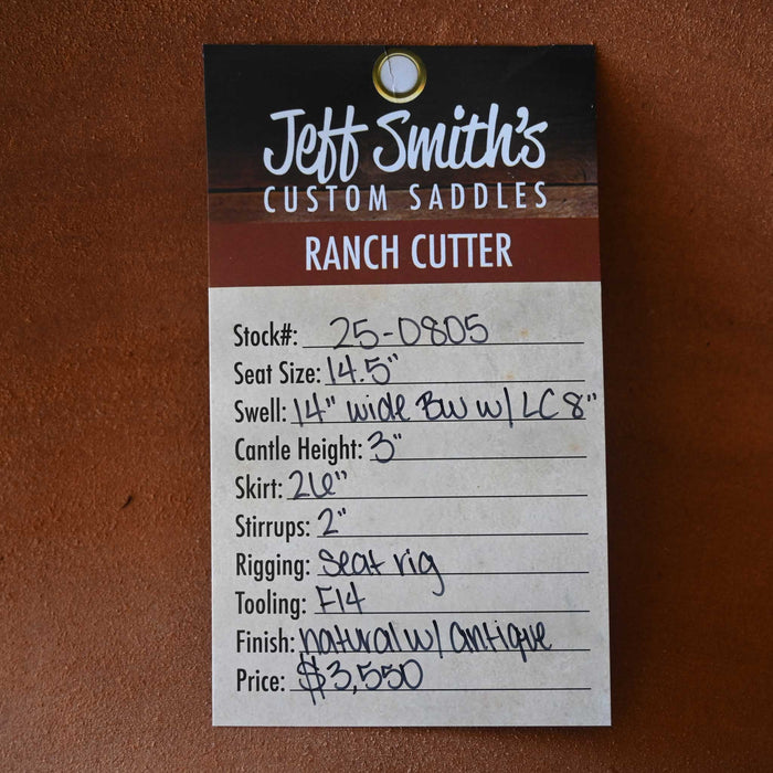 14.5" JEFF SMITH BUSTER WELCH RANCH CUTTER SADDLE Saddles - New Jeff Smith