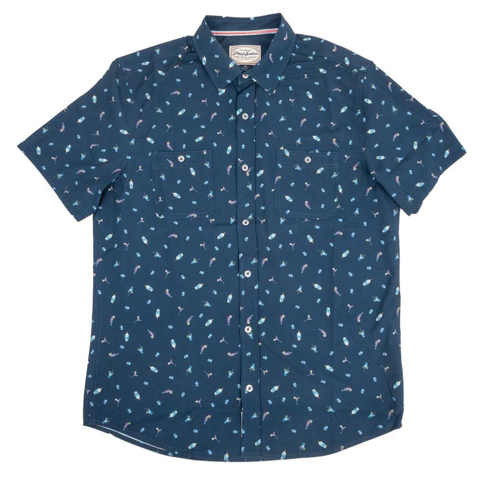 Flag & Anthem Men's Kenton Performance Button Down Shirt MEN - Clothing - Shirts - Short Sleeve Flag And Anthem