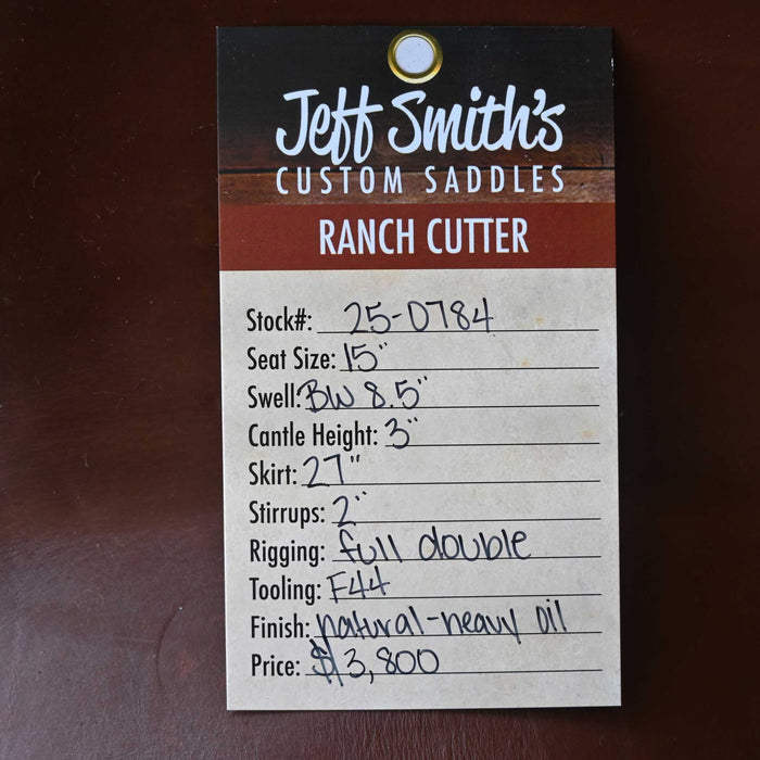15" JEFF SMITH BUSTER WELCH RANCH CUTTER SADDLE Saddles - New Jeff Smith