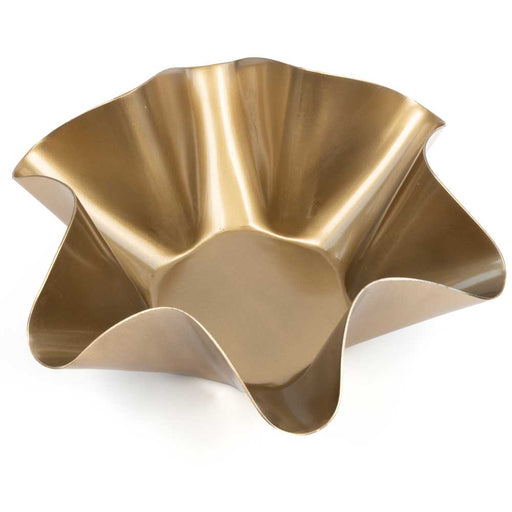 Mud Pie Shiny Brass Nested Ruffle Bowl - Small HOME & GIFTS - Home Decor - Decorative Accents Mud Pie