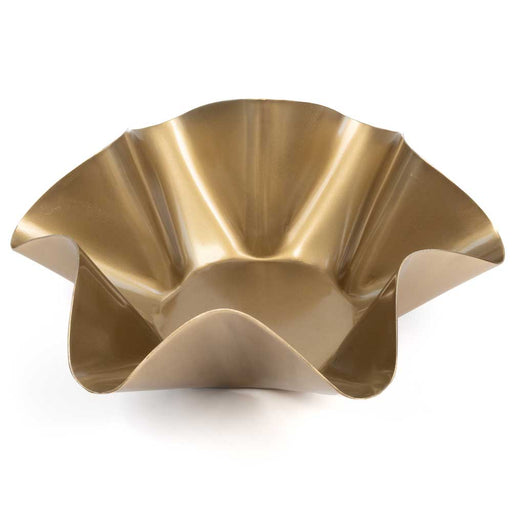 Shiny Brass Nested Ruffle Bowl - Large HOME & GIFTS - Home Decor - Decorative Accents Mud Pie