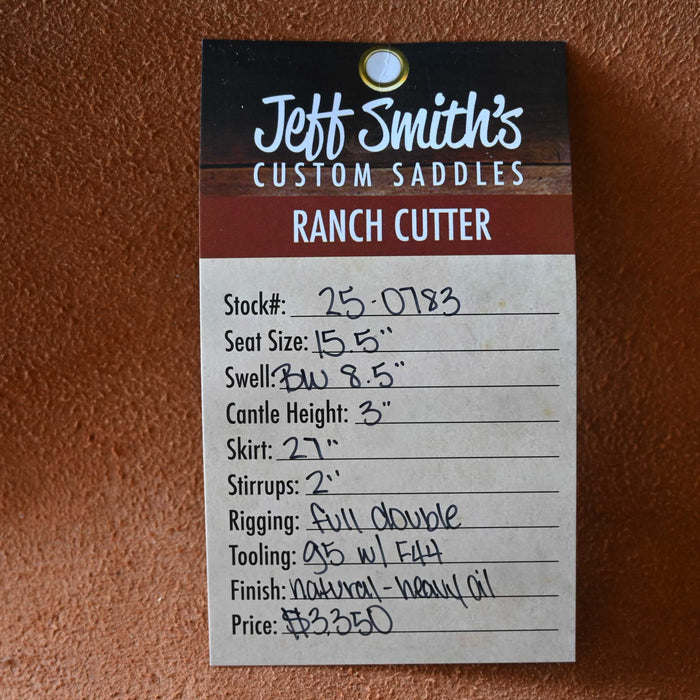 15.5" JEFF SMITH BUSTER WELCH RANCH CUTTER SADDLE Saddles - New Jeff Smith