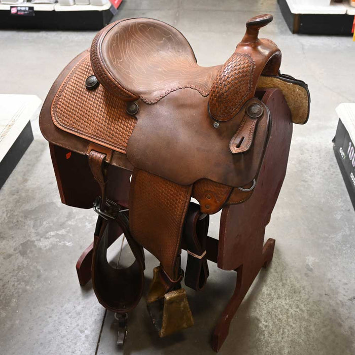 14" USED BRYAN WILDT ROPING SADDLE Saddles - New Bryan Wildt