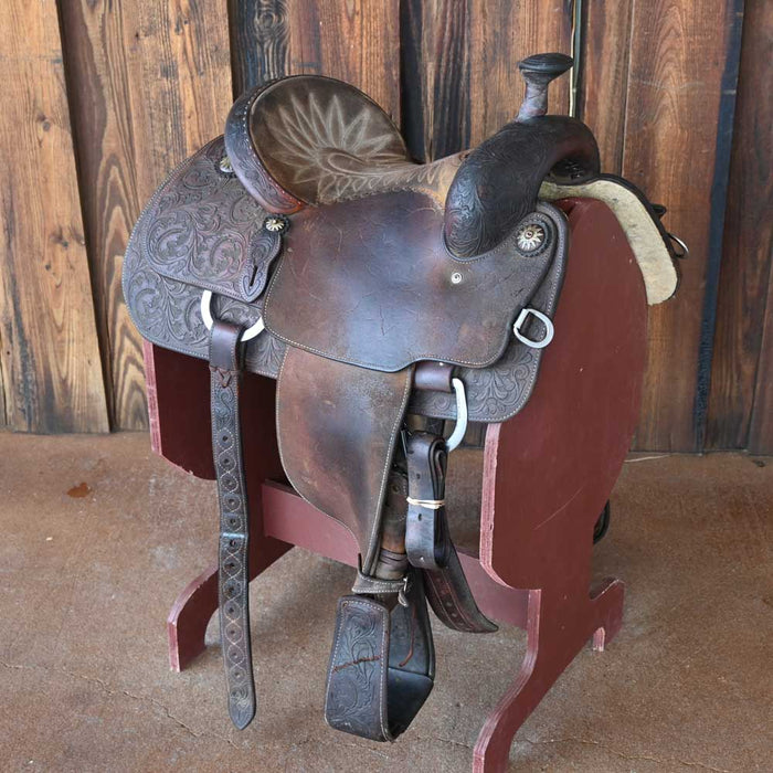 14" USED MARTIN ROPING SADDLE Saddles - Used Martin Saddlery