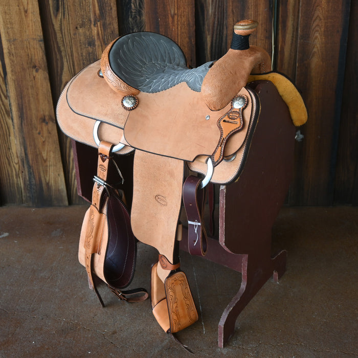 14.5" TESKEY'S TEAM ROPING SADDLE Saddles - New Teskey's Saddlery