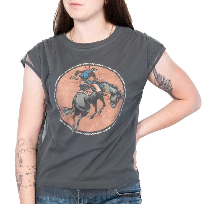 Cruel Denim Women's Mesh Knit Sleeveless Tee WOMEN - Clothing - Tops - Sleeveless Cruel Denim