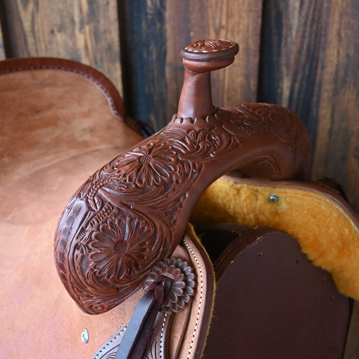 16" JEFF SMITH BEAU GALYEAN RANCH CUTTER SADDLE Saddles - New Jeff Smith