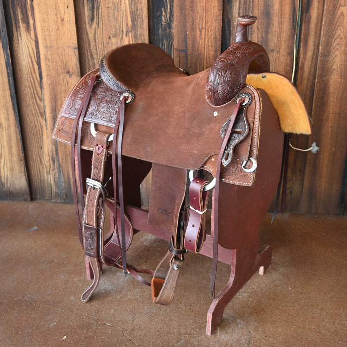 16.5" JEFF SMITH BUSTER WELCH RANCH CUTTER SADDLE