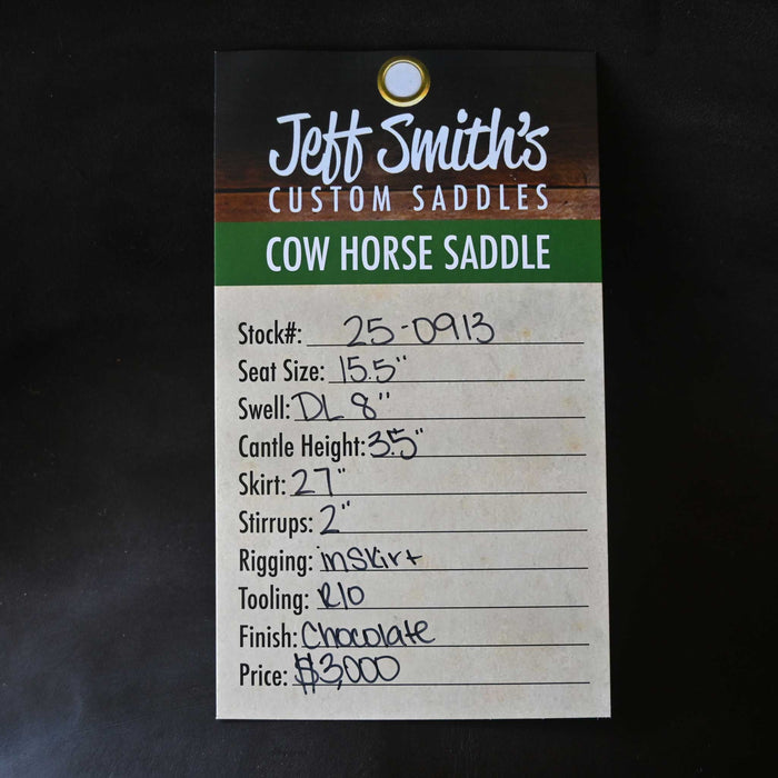 15.5" JEFF SMITH DONN LESON COW HORSE SADDLE Saddles - New Jeff Smith