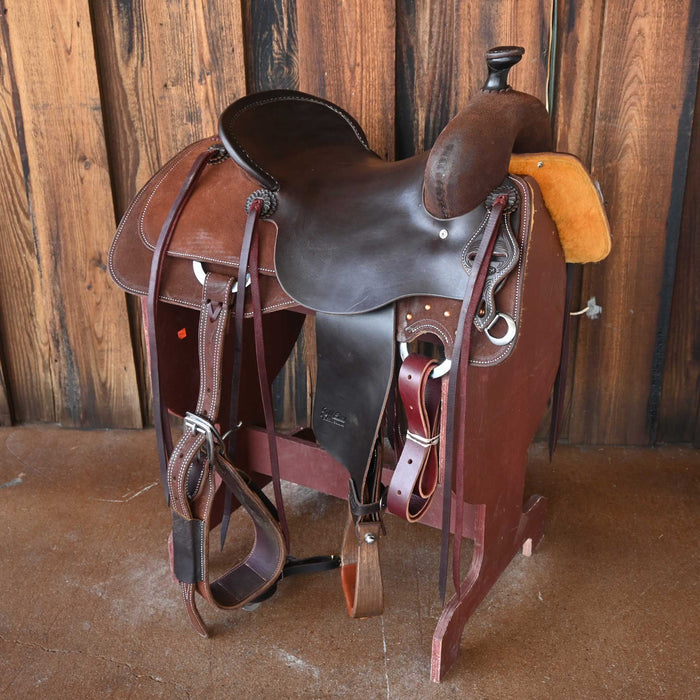 15.5" JEFF SMITH DONN LESON COW HORSE SADDLE