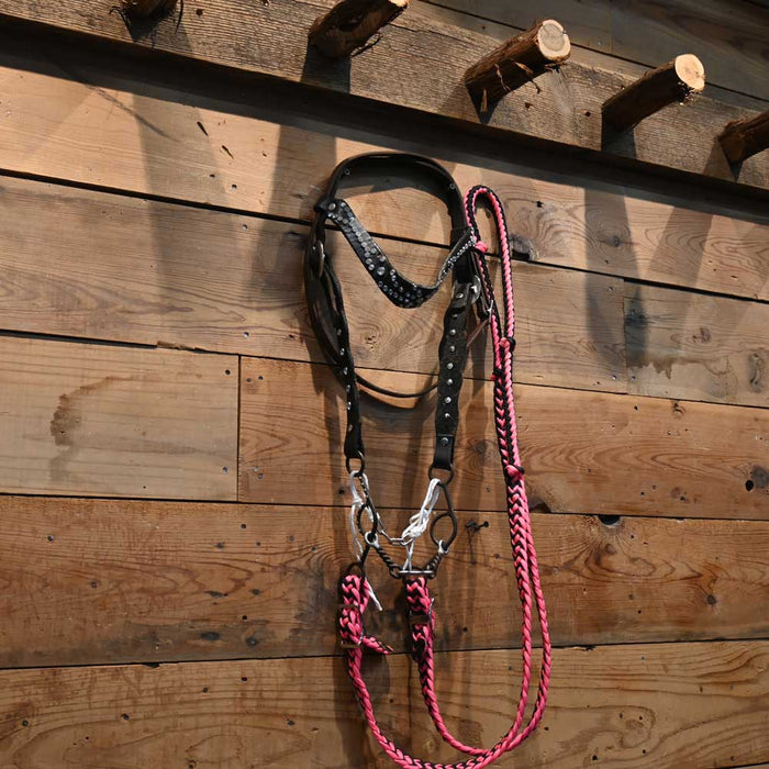 Bridle Rig 3 piece Smooth Snaffle with Dogbone Gag Bit SBR001 Sale Barn MISC