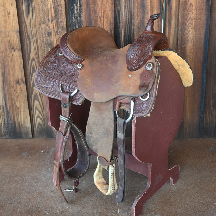 15.5" USED FORT WORTH CUTTING SADDLE