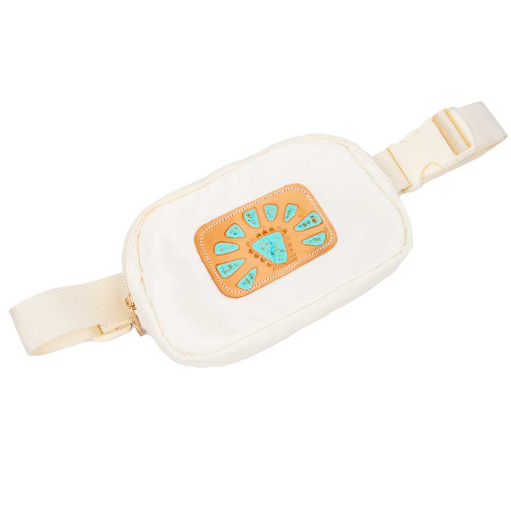 McIntire Saddlery Turquoise Squash Belt Bag ACCESSORIES - Luggage & Travel - Backpacks & Belt Bags McIntire Saddlery