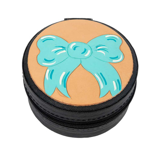 McIntire Saddlery Turquoise Bow Jewelry Case WOMEN - Accessories - Handbags - Clutches & Pouches McIntire Saddlery