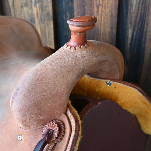 16" USED JEFF SMITH COW HORSE SADDLE Saddles - Used Jeff Smith