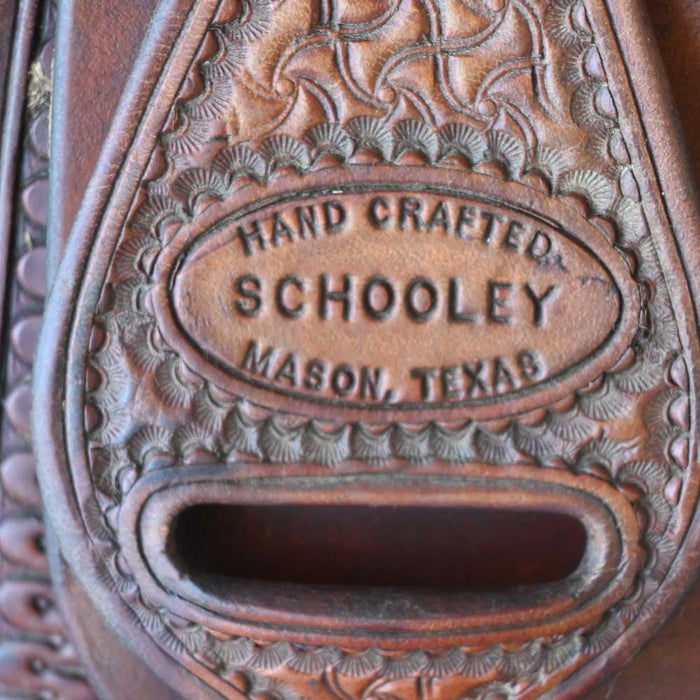 15.5" USED SCHOOLEY ROPING SADDLE Saddles - Used Schooly