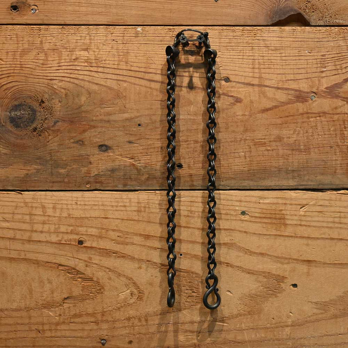 J. Rice 11.5" Black Double Loop Rein Chains Tack - Reins J. Rice