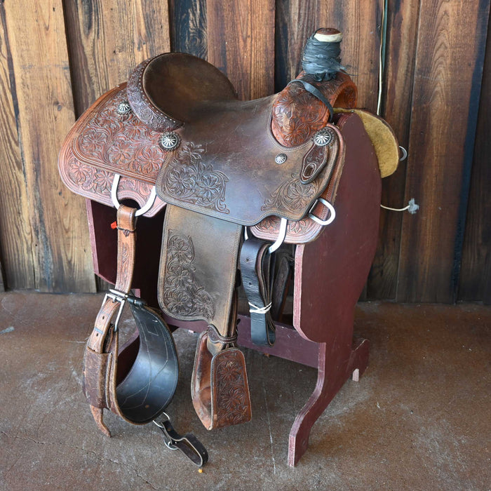 14.5" USED TOMAHAWK TEAM ROPING SADDLE