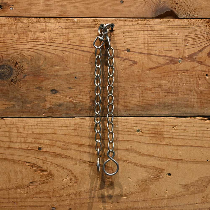 J. Rice 10.5" Triangle Silver Loops Links Rein Chains RC023 Tack - Reins J. Rice