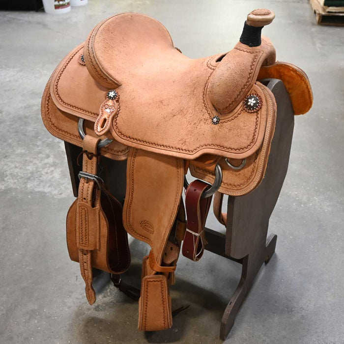 15.5" PATRICK SMITH TEAM ROPING SADDLE Saddles - New Patrick Smith