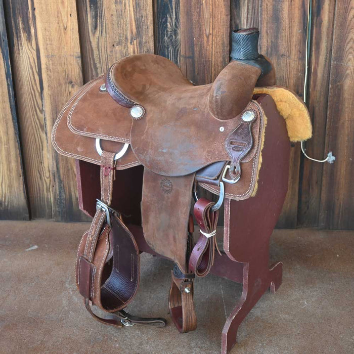 15" USED JEFF SMITH ROPING SADDLE