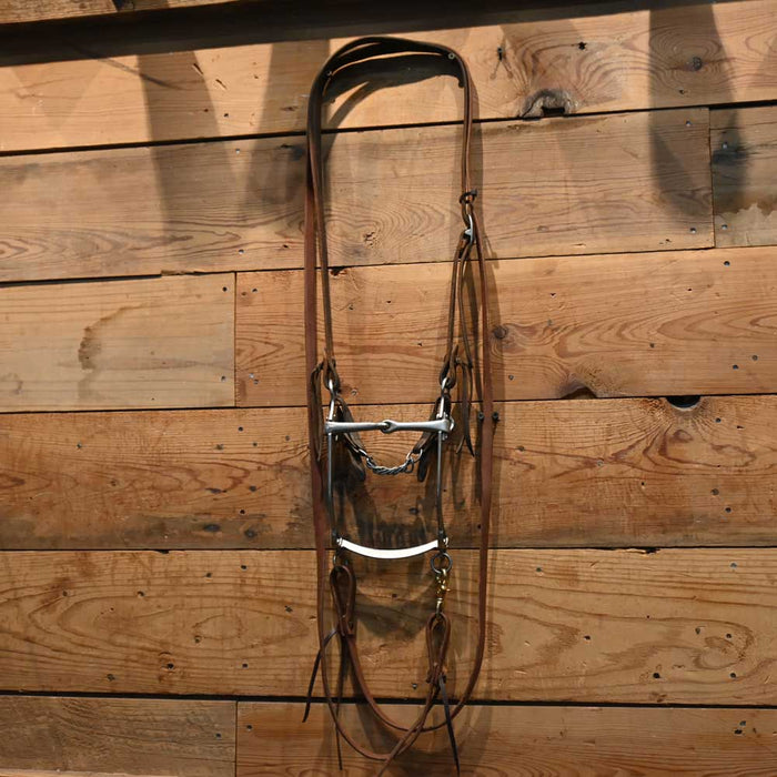 Bridle Rig - Sliester Shanked Snaffle Bit SBR419 Sale Barn Sliester