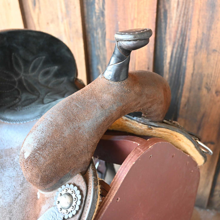 14.5" USED DOUBLE J POZZI PRO BARREL SADDLE