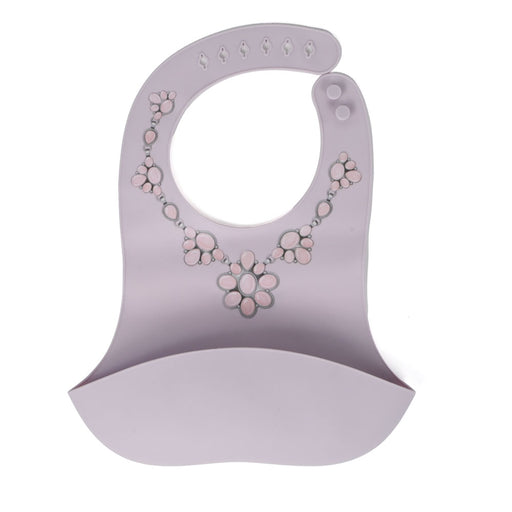 Squash Jewelry Silicone Bib - Lavender/Pink KIDS - Baby - Baby Accessories Western Grande, LLC