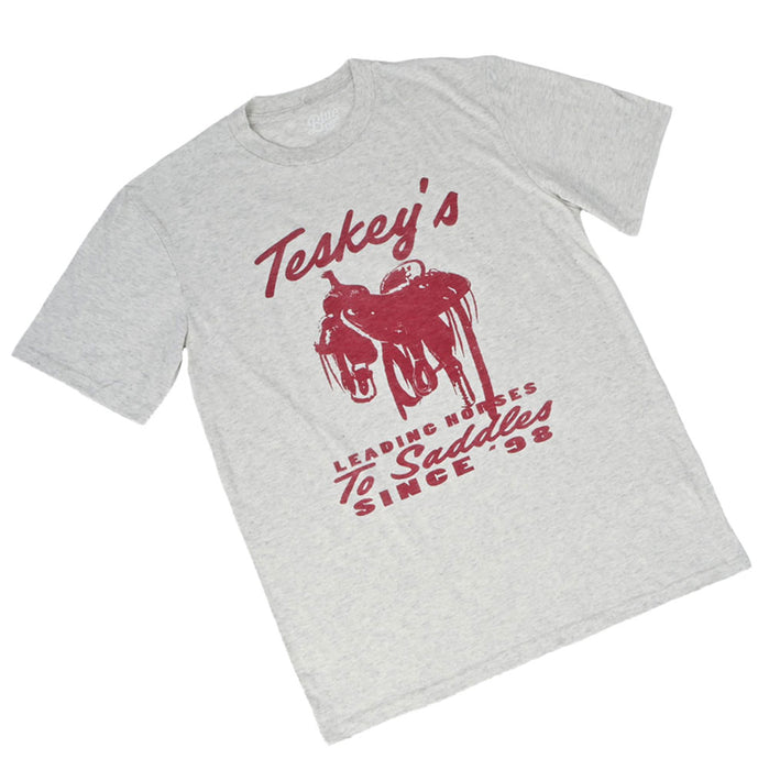 Teskey's Leading Horses To Saddles Tee - Oatmeal TESKEY'S GEAR - SS T-Shirts Teskey's