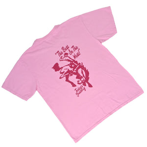 Teskey's Retro Best In The West Tee - Hot Pink TESKEY'S GEAR - SS T-Shirts Teskey's