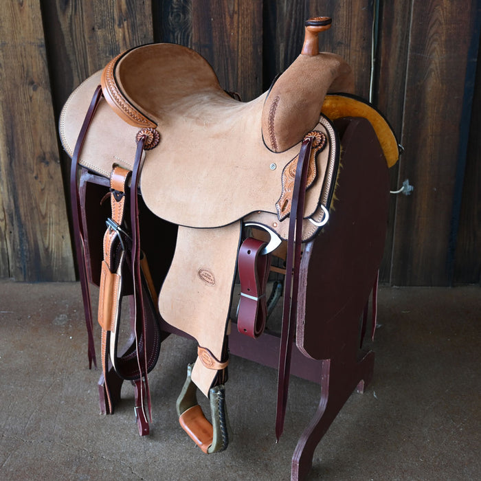 15.5" TESKEY'S PRO CUTTER RANCH CUTTER SADDLE Saddles - New Teskey's Saddlery