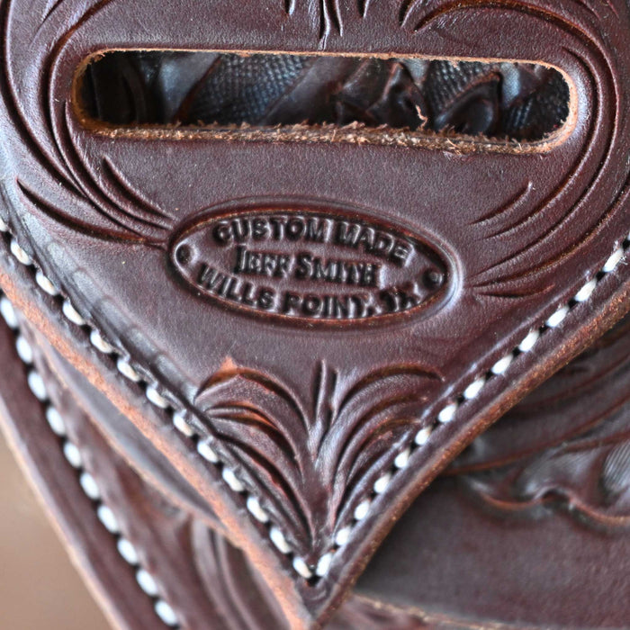 15.5" USED JEFF SMITH RANCH CUTTER SADDLE