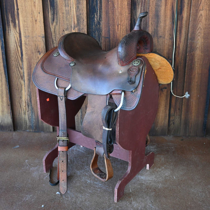 16" USED TESKEY'S CUTTING SADDLE
