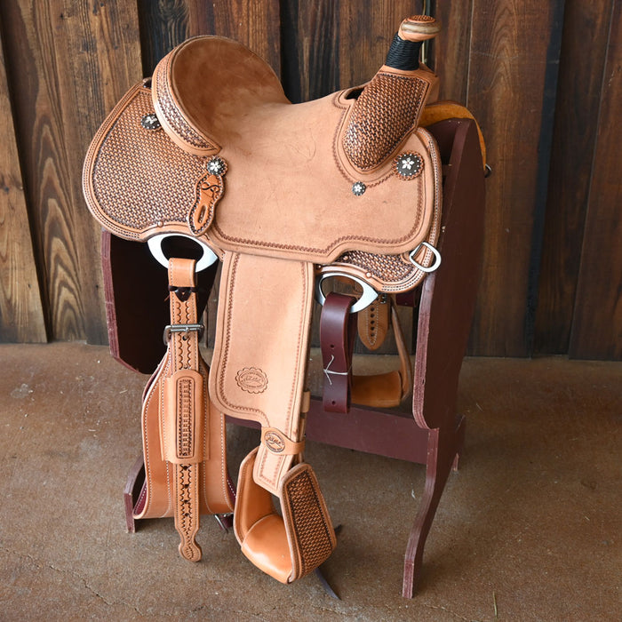 13" PATRICK SMITH YOUTH TEAM ROPING SADDLE Saddles - New Patrick Smith