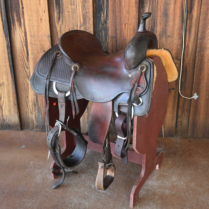 16" USED JEFF SMITH CUTTING SADDLE