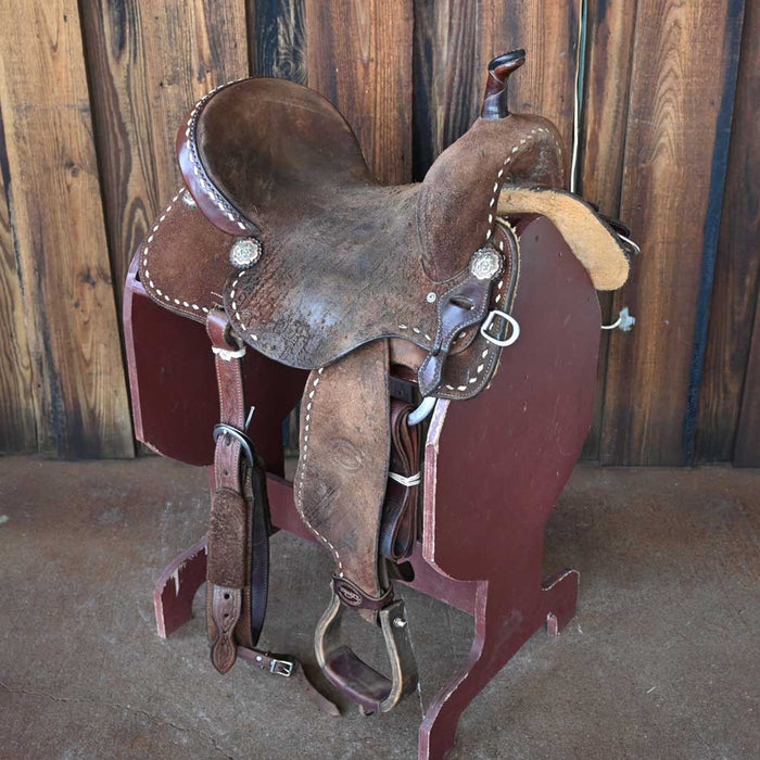 16" USED TESKEY'S BARREL SADDLE Saddles - Used Teskey's Saddlery