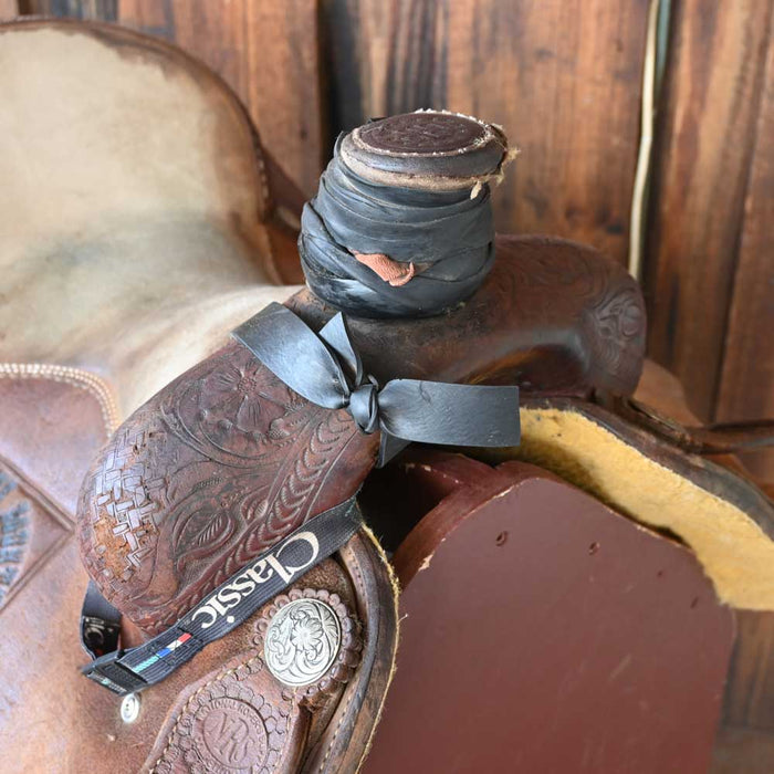 15" USED NRS TEAM ROPING SADDLE Saddles - Used NRS