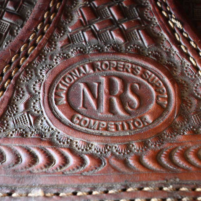 15" USED NRS TEAM ROPING SADDLE Saddles - Used NRS