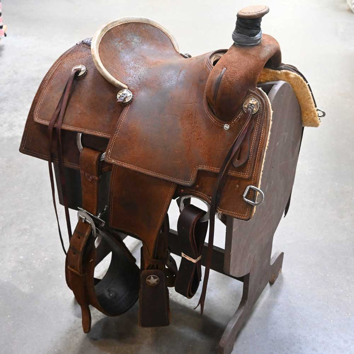 14" USED JODY RAMER ROPING SADDLE Saddles - New Jody Ramer