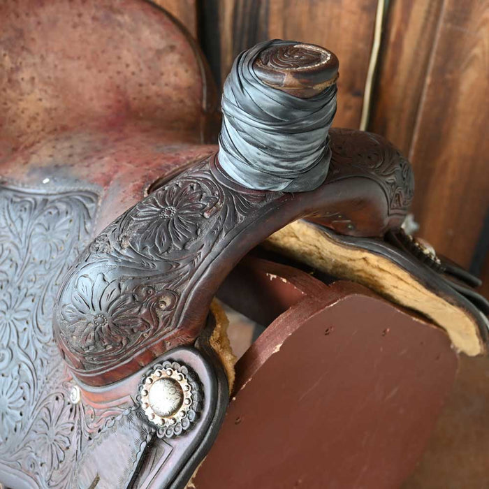 14.5" USED MARTIN TEAM ROPING SADDLE Saddles - Used Martin Saddlery