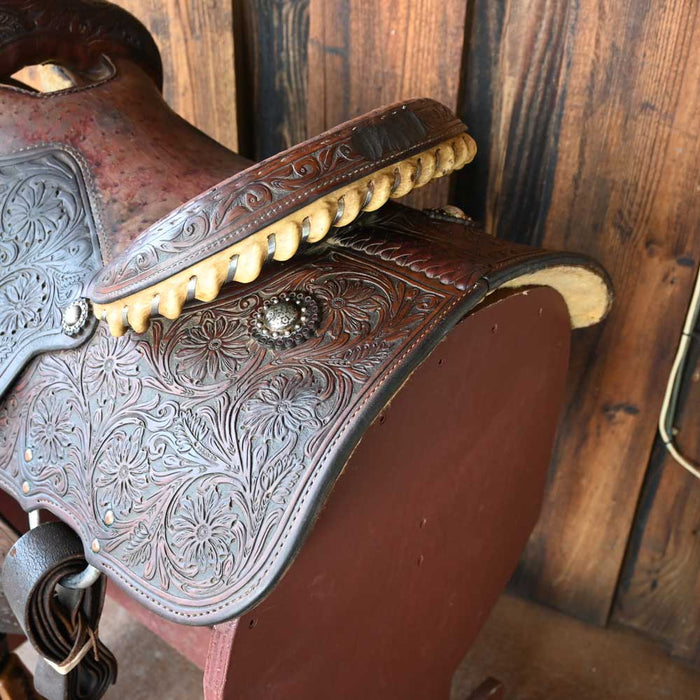 14.5" USED MARTIN TEAM ROPING SADDLE Saddles - Used Martin Saddlery
