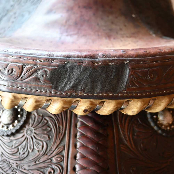 14.5" USED MARTIN TEAM ROPING SADDLE Saddles - Used Martin Saddlery