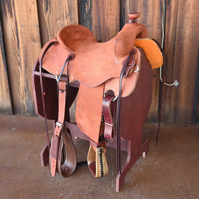 15" TESKEY'S STRIP DOWN RANCH SADDLE